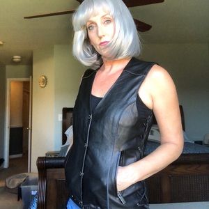Leather vest